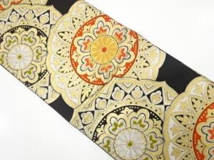 アンティーク　華紋に更紗模様織り出し袋帯（材料）